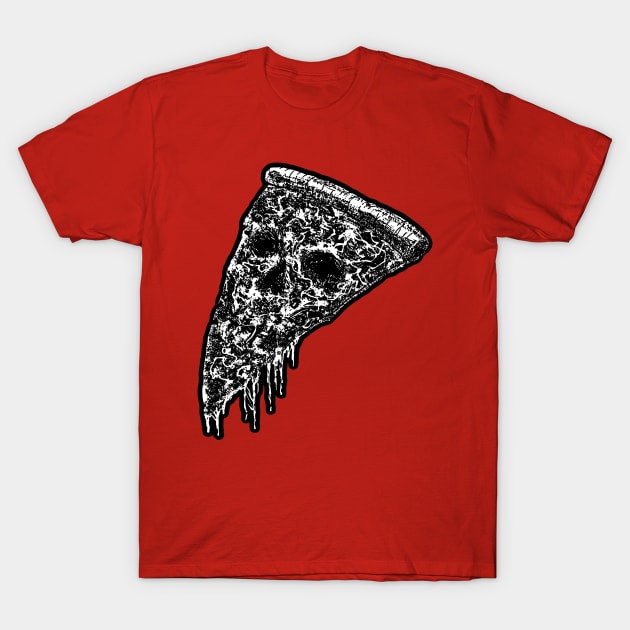 Pizza Skull T-Shirt by StefanoArtibani